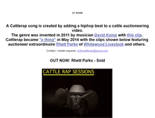 Tablet Screenshot of cattlerap.com